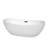Rebecca 70'' x 32'' Soaking Acrylic Bathtub-50480691