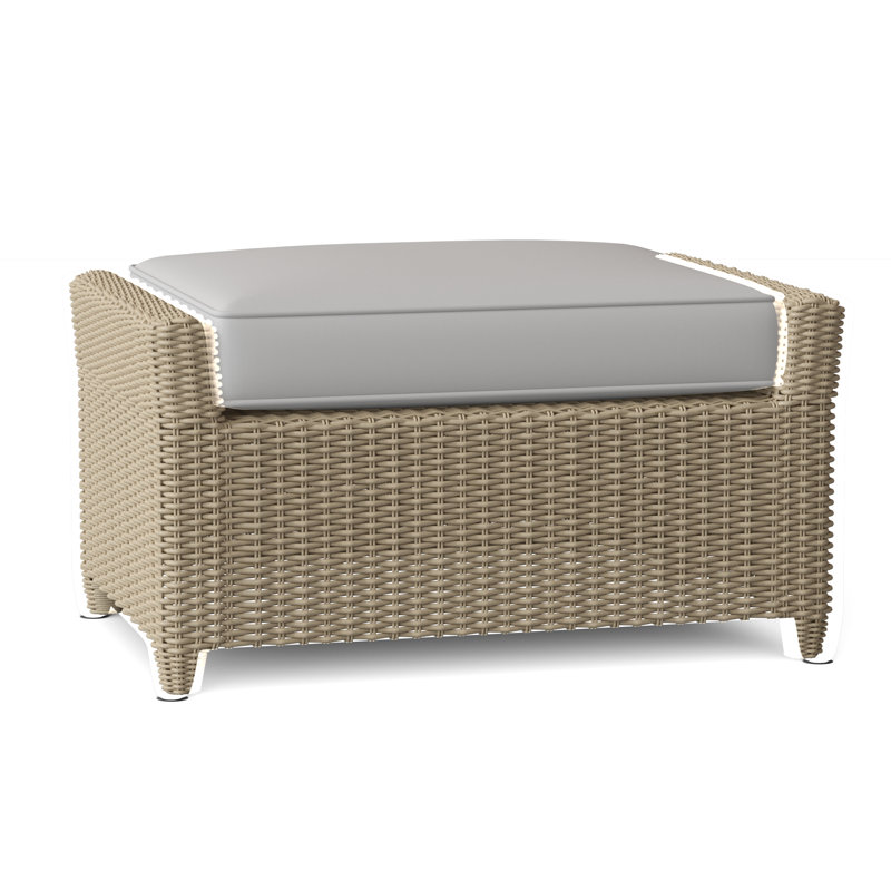 Sag Harbor Outdoor Ottoman, Oyster, Natural