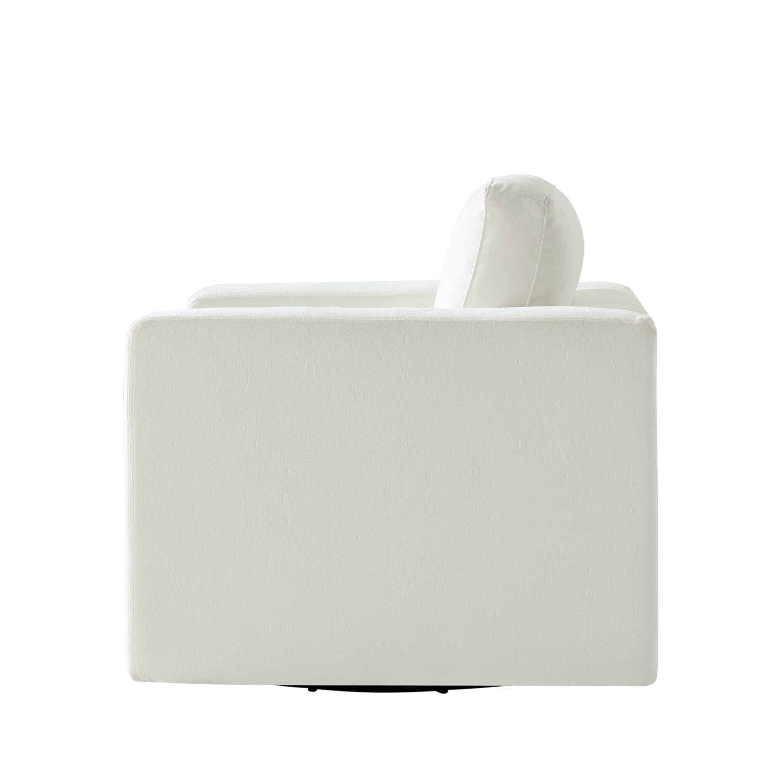 Adley Swivel Accent Chair, Ivory
