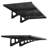 2-Tier Heavy Duty Wall Garage Shelving, 1.64 x 4 ft Steel Wall Mounted Shelving Unit, 19.68 x 48 Inch Per Shelf Floating Storage Metal Rack for Garage with 560 lbs Total Weight Capacity, Black-1352354415