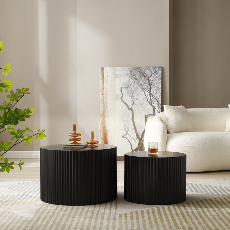 Ensemble de tables basses Nesting, Noir