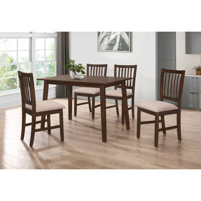 Allis 4 - Person Four Leg Dining Set
