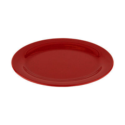 Plateaux de service ovales en mélamine GET, rouge