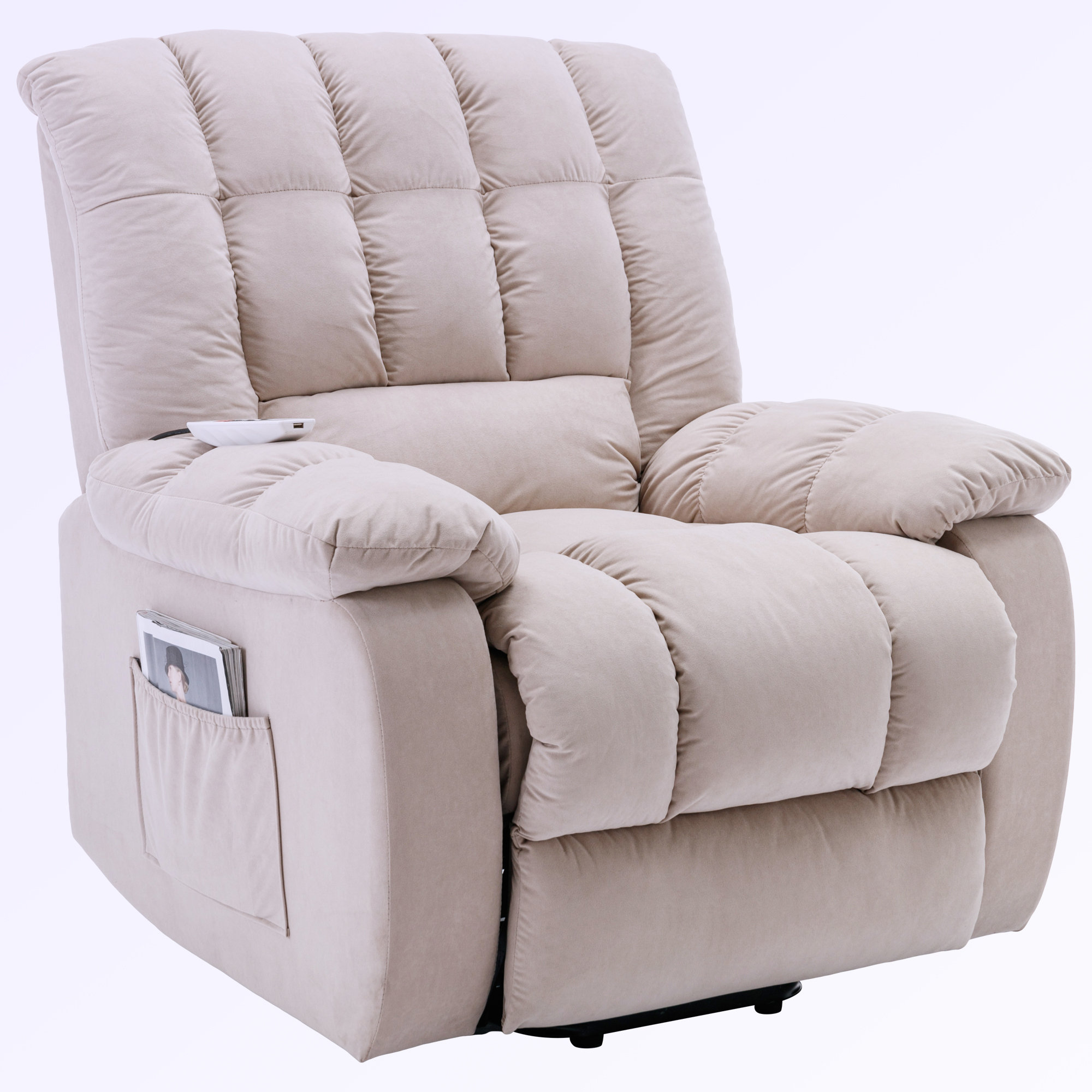 Falisha Upholstered Heated Massage Chair