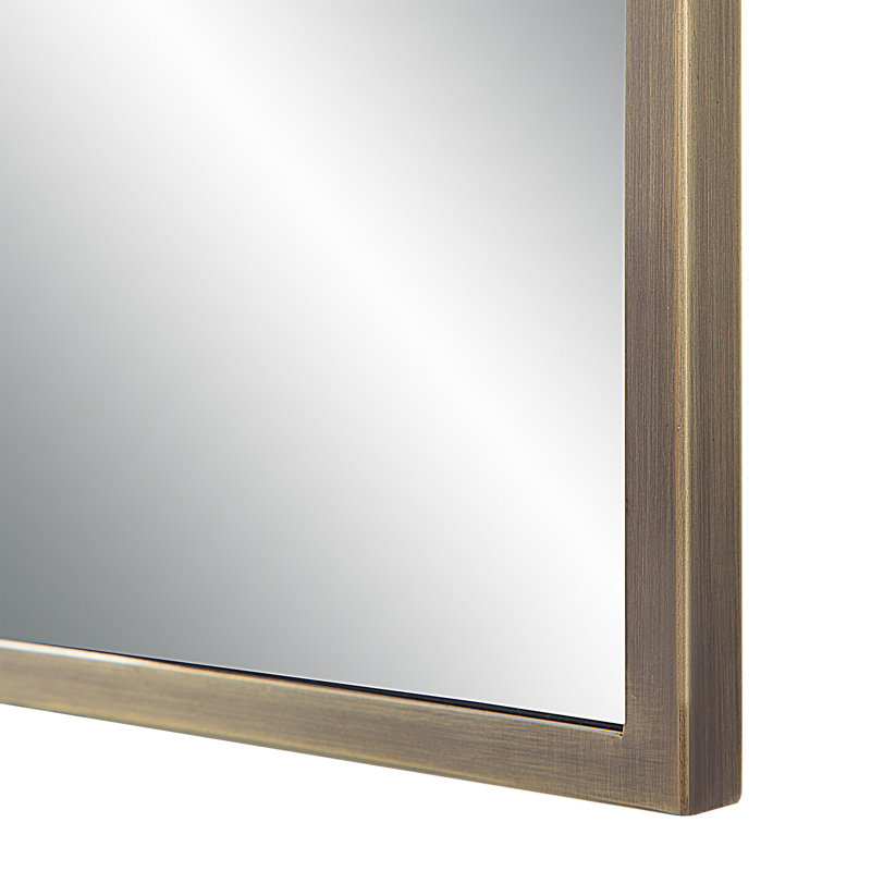 Jayliah Stainless Steel Rectangle Wall Mirror
