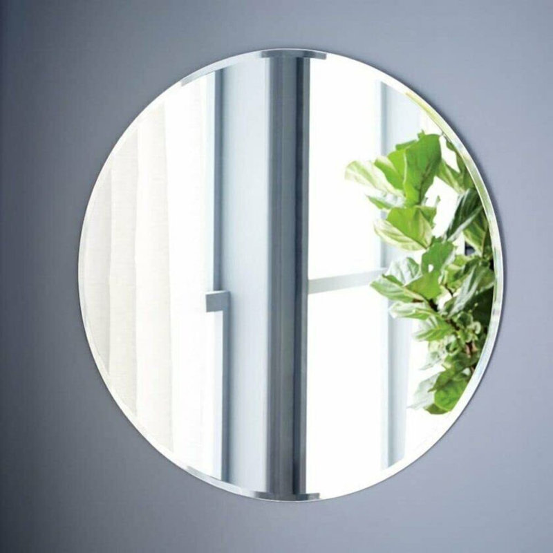 Jyquan Frameless Round Mirror, 50cm x 50cm