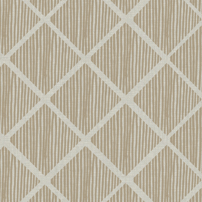 GelPro Elite Striped Trellis Anti-Fatigue Kitchen Floor Mat, Rectangle 1'8" x 3', Beige