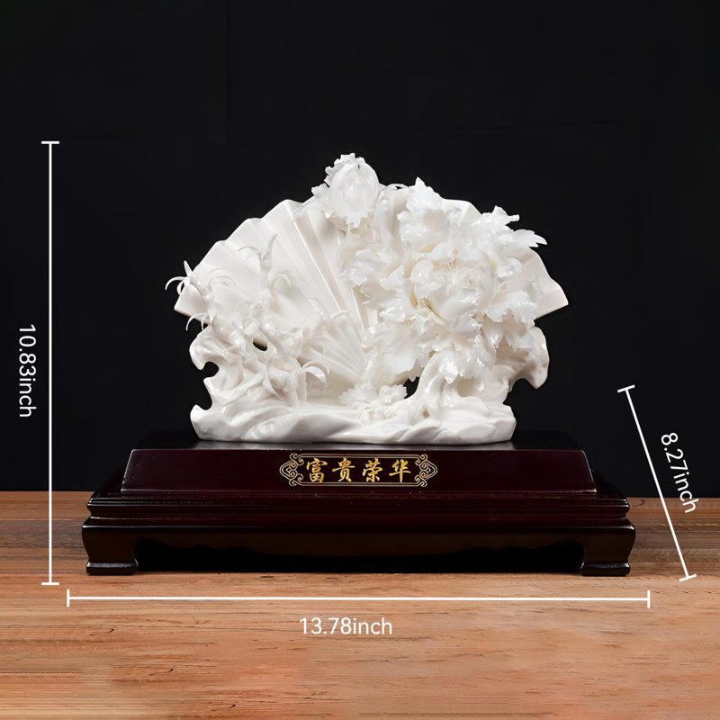 Ornement en céramique Prosperity - Élégante décoration intérieure de style chinois