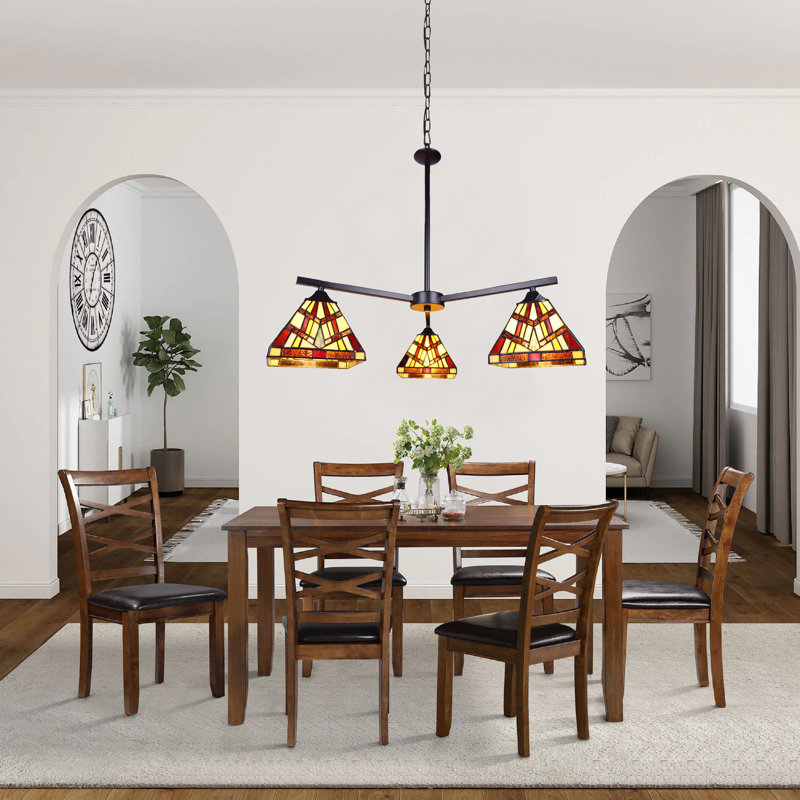 Annarosa 3 - Light Glass Dimmable Tiered Chandelier