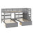 Full Over Twin & Twin Triple Bunk Bed, With Storage Drawers And Full-Length Guardrails-2049849719