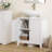 Modern 2-Doors Bathroom Under Sink Cabinet With Removable Shelf-1755295984