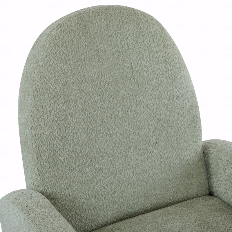 Fauteuil pivotant 360 ° avec fauteuil inclinable, Vert clair