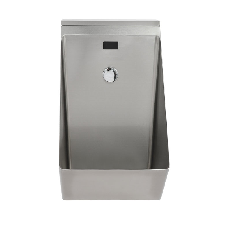 Urinoir mural automatique à capteur, urinoirs en acier inoxydable 304, Argent argent