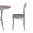 Kasandra Dining Chairs Set of 4, Modern Farmhouse X-Back Kitchen Chairs Set with Faux Leather Seat, Metal Cross Back Side Chairs for Dining Room, Kitchen, Apartment, Restaurant-758667094