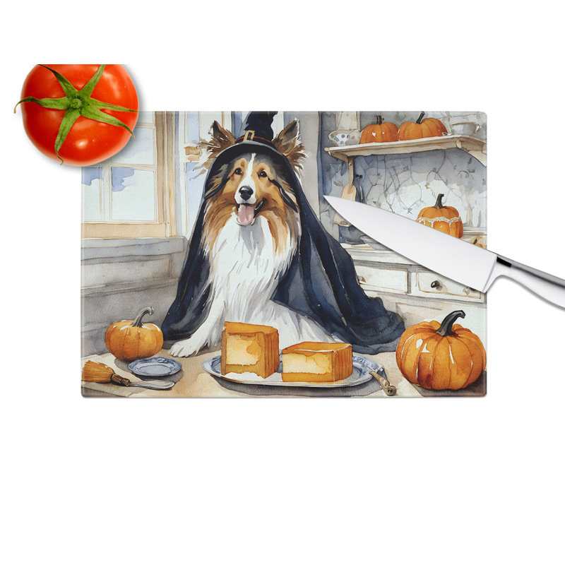 Planche à découper en verre Sheltie