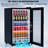 Bar Cabinet With Fridge (Fridge Included), 47" Coffee Bar Cabinet With Wine Rack And Glass Holder, Liquor Cabinets With Drawer & Storage, Home Bar For Dining Room Kitchen, Black