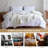 100% Linen Soft Throw Blanket With Fringe Solid Color-109694922