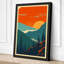 Train Through Mountain Valley Vintage - Wrapped Canvas-131764139-131764140