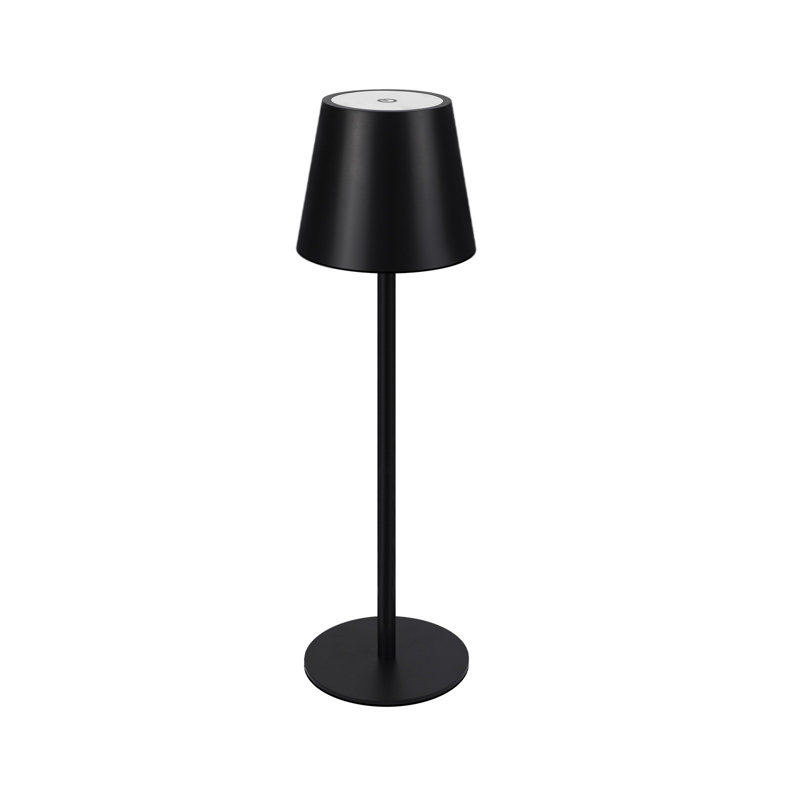 Remini Metal USB Table Lamp, Black, Black