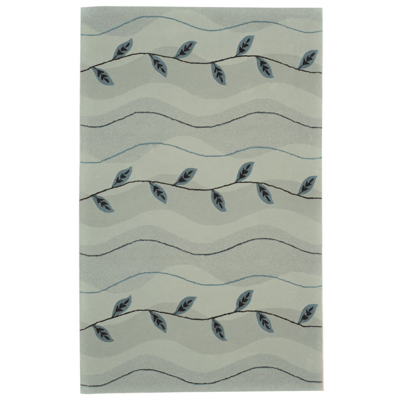 Tapis en laine touffeté à la main Avayah, Rectangle 7 pi 6 po x 9 pi 6 po