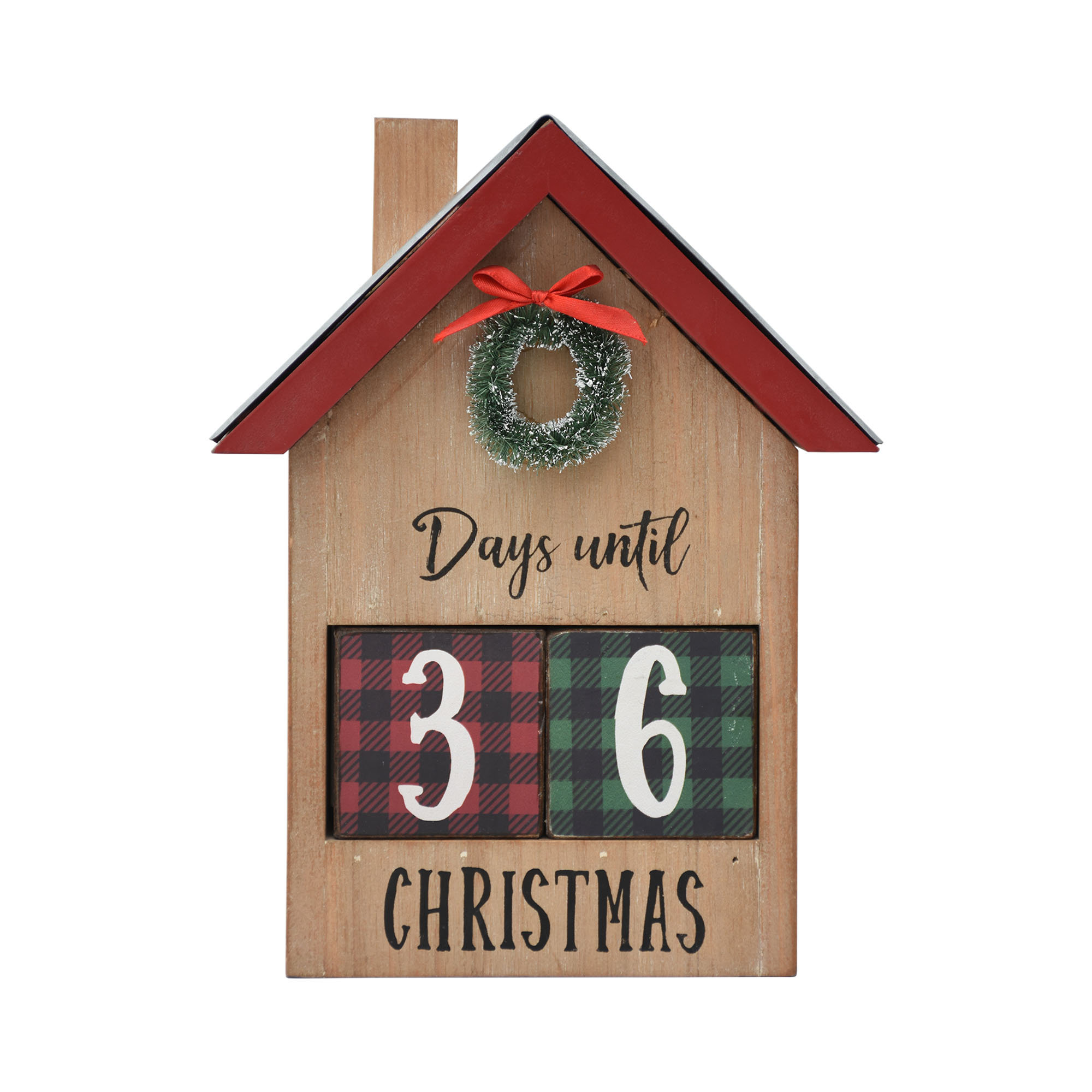 The Holiday Aisle® House Shaped Christmas Countdown Calendar with ...