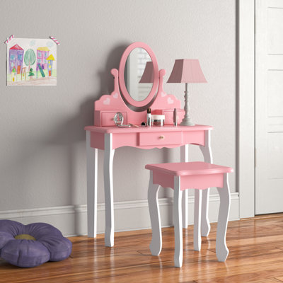Camron Solid Wood Kids Vanity Set with Mirror by Andover Mills Baby & Kids