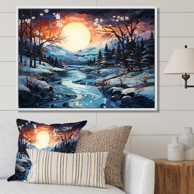 «Betli Glacier Glacial Majesty Pointillism I», reproduction