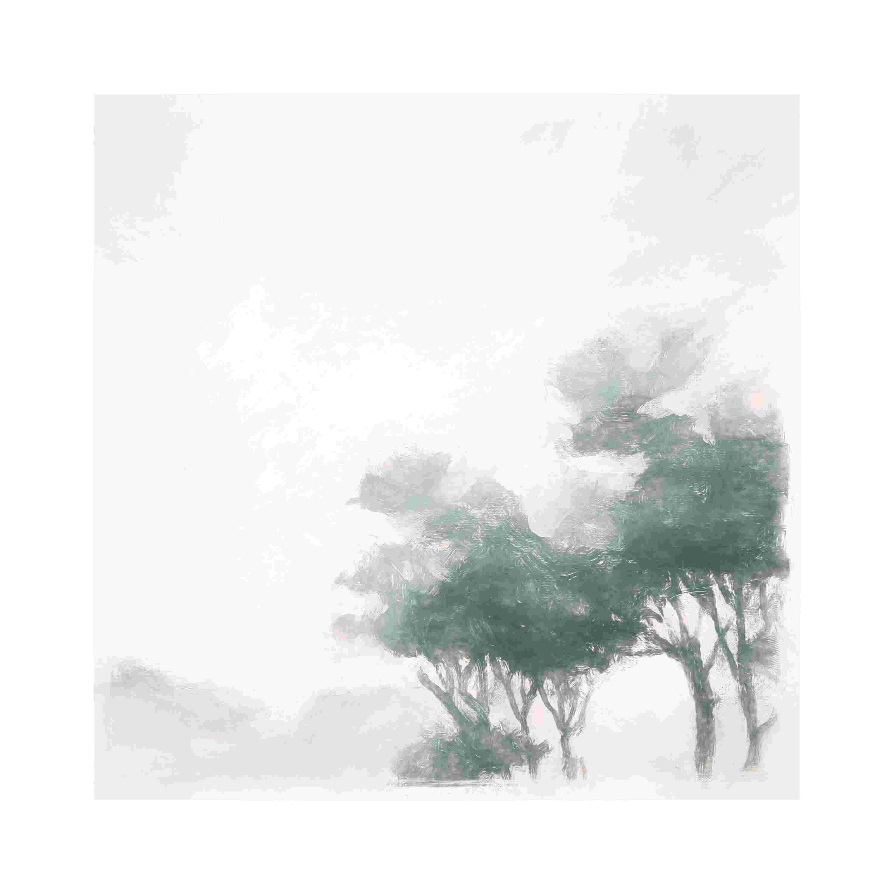 Wrought Studio Tonal Abstract With Charcoal Trees - Wayfair Canada