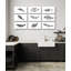 Black & White Fish Stamps Print by John Beard-166010528