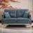 Nathaneil Fabric 56.8'' Reception Loveseat-307033624