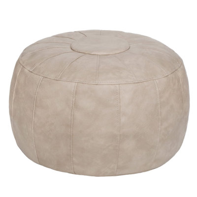 Repose-pieds en cuir 21,7 po Limbrey