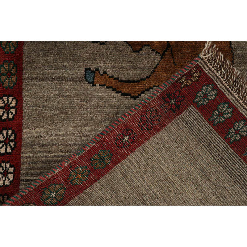 One-of-a-Kind 3'5" x 4'10" Hand Knotted Area Rug