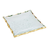 Harper Gold Raw Edge Dessert Plates