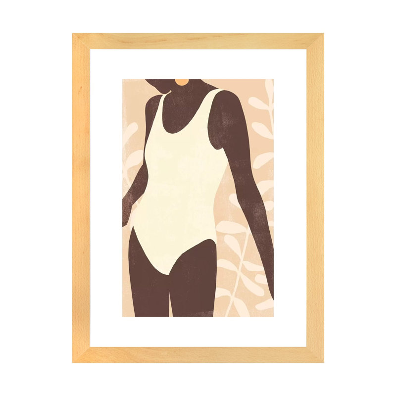 «Sunbather III», reproduction d'art, H 24 po x l 16 po x P 1 po, Papier bois naturel
