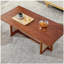 Table basse rectangulaire en bois massif de style chinois avec imitation rotin et noyer, table basse en bois massif, petite table de salon familiale .W115191497