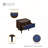 Duane 20" W Mid-Century Modern Nightstand with Full Extension Drawer and Shelf in Navy Blue-91028843