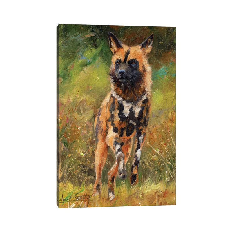 African Wild Dog by David Stribbling - Wrapped Canvas Gallery-Wrapped Canvas Giclée, 66.04cm H x 45.72cm W