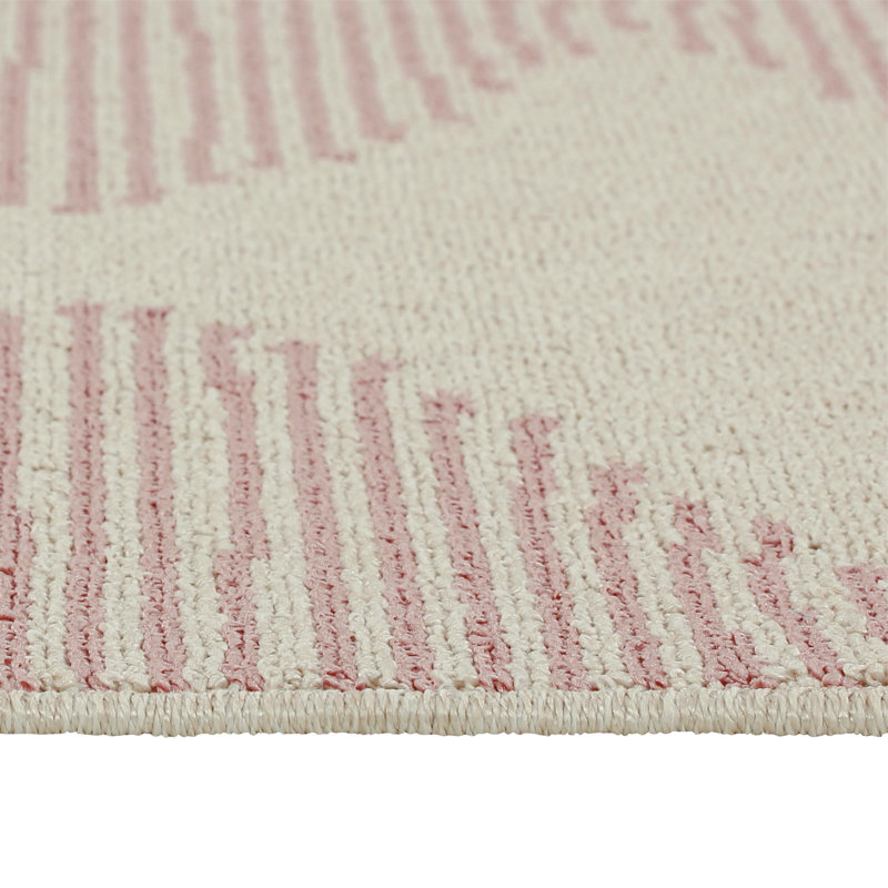 Loop-De-Loop Geometric Synthetic Area Rug, Rectangle 67 x 120cm