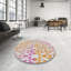 Tapis orange à motif géométrique Kincer-1493573494