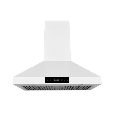 Hauslane Range Hood Wall Mount 36" Ducted Or Ductless Kitchen Vent Hood Stainless Steel Stove Hood With 3 Speed, Touch Control, Led Lamps, Baffle Filters, Auto Shut-Off