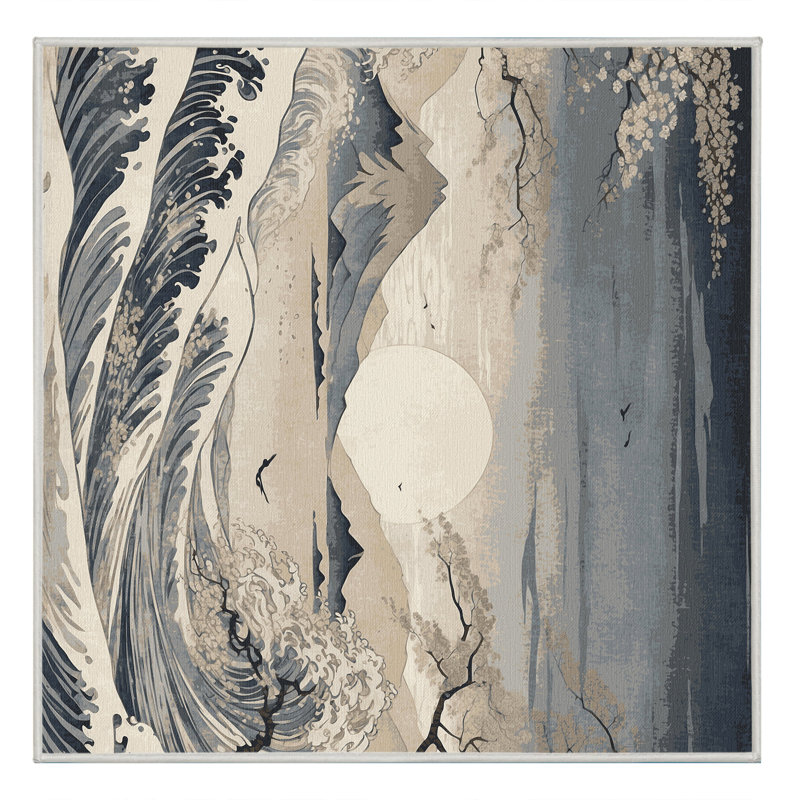 Tapis ondulé Sakura, Carré 6 pi