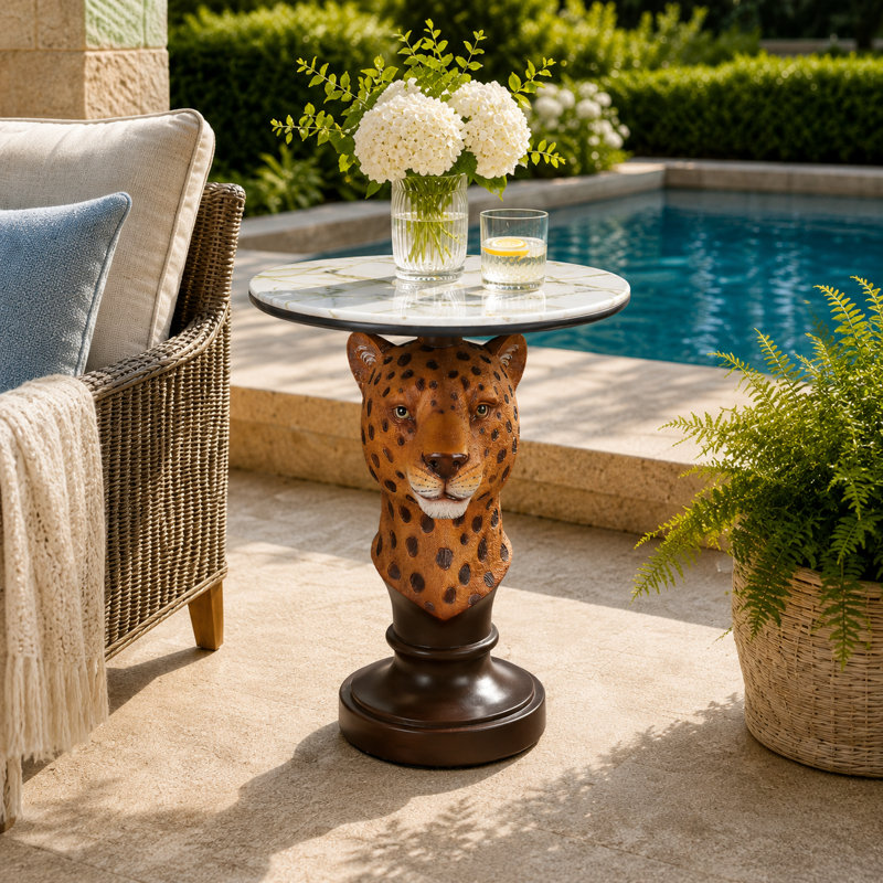 Table d'appoint 19,69 po Leopard