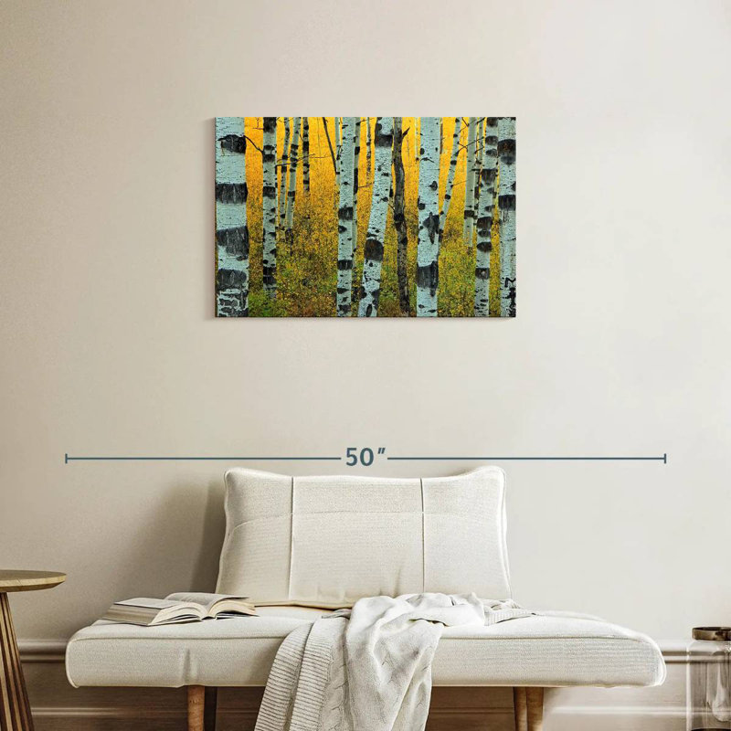 Harnek Abstract Aspen Tree, 20" H x 30" W
