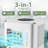 8000BTU Portable Air Conditioner, 3-in-1 Air Conditioner with Remote Control/Cooling/Fan/Dehumidifier, Cooling Area up to 350 Sq. Ft. with Sleep Mode, 24-Hour Timer, Bedroom/Office