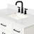 Tidworth 42'' Solid Wood Single Bathroom Vanity with 1.5'' White Quartz Top-102157594-68774411