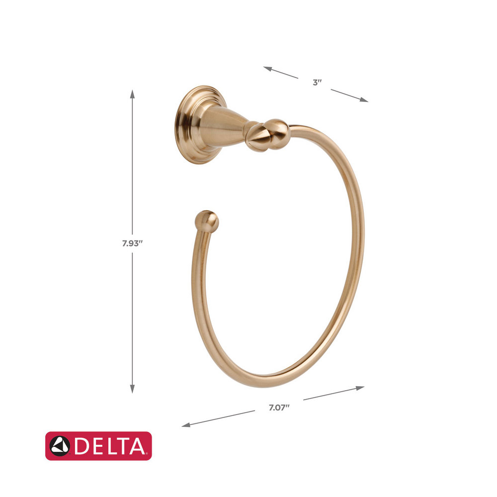 Victorian Towel Ring, Brilliance Champagne Bronze
