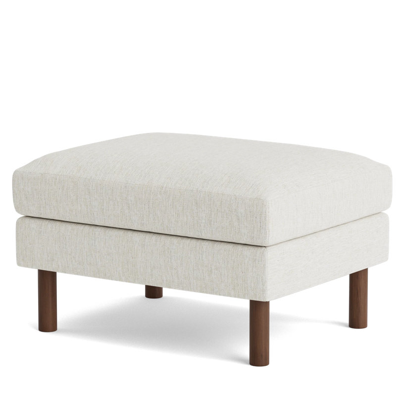Laguna Ottoman, Performance Weave - Snow