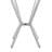 Furst Round Glass Top with Stainless Steel Base Dining Table