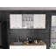 Armoire de cuisine murale Verona avec support à vaisselle et tablettes - blanc-53406393