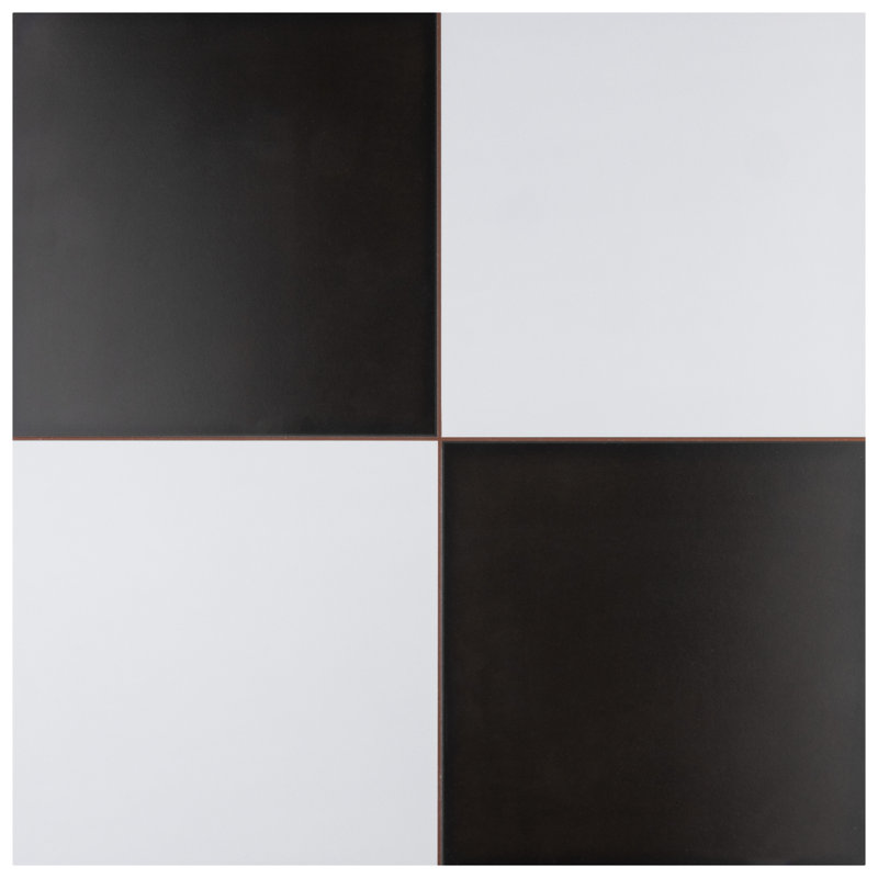 Checker II 17-5/8 In. X 17-5/8 In. Ceramic Geometric Wall & Floor Tile